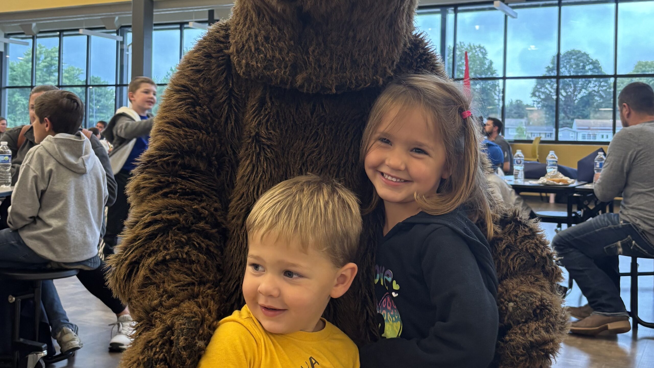 Bear Hug Reading Under the Lights